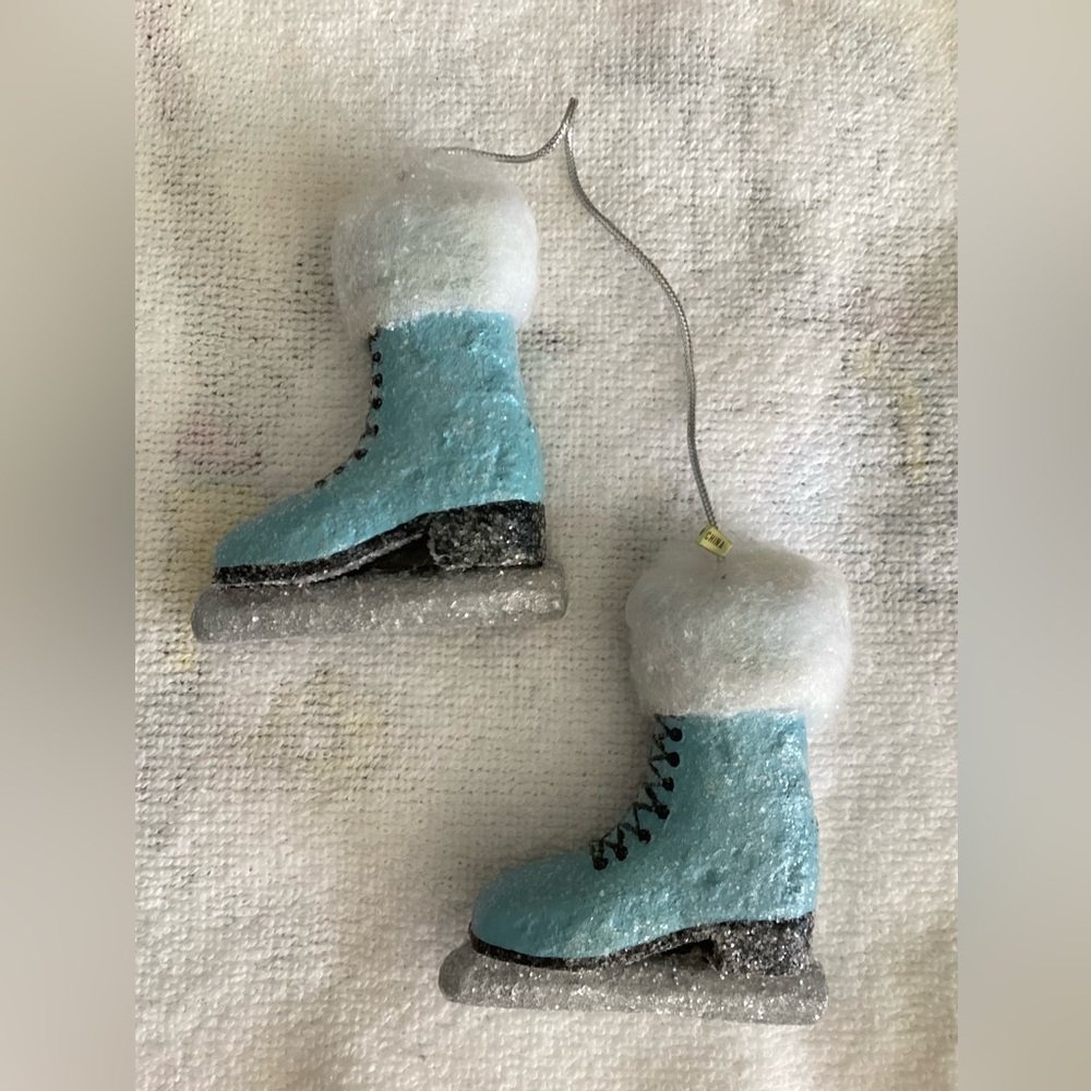 Ice Skates Christmas Ornament